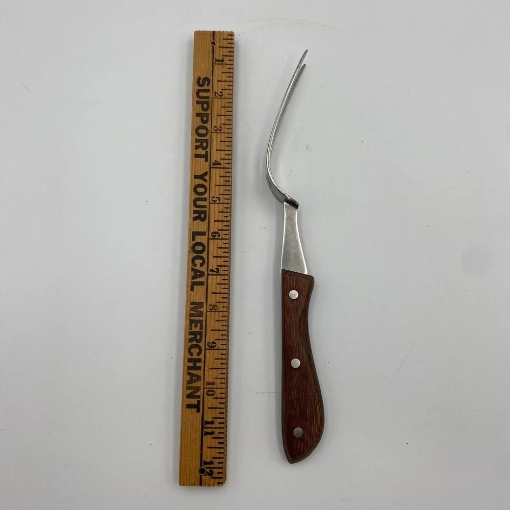 Vintage Regent Swords Lightning Edge Meat Carving Fork Stainless Japan 1960s 70s